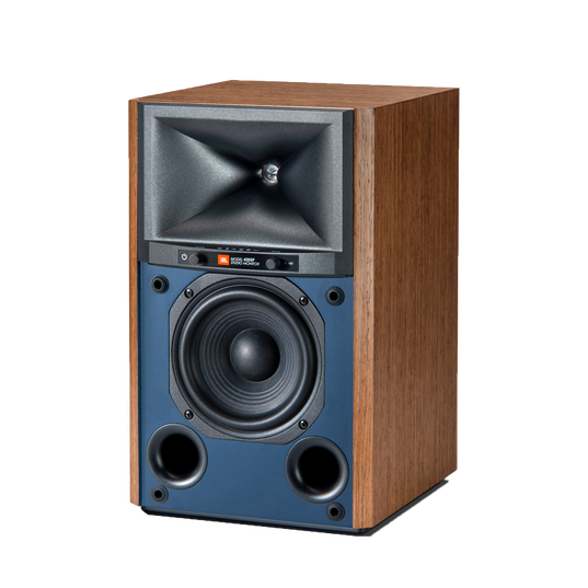 4305P Studio Monitor - Natural Walnut - Powered Bookshelf Loudspeaker System - Front